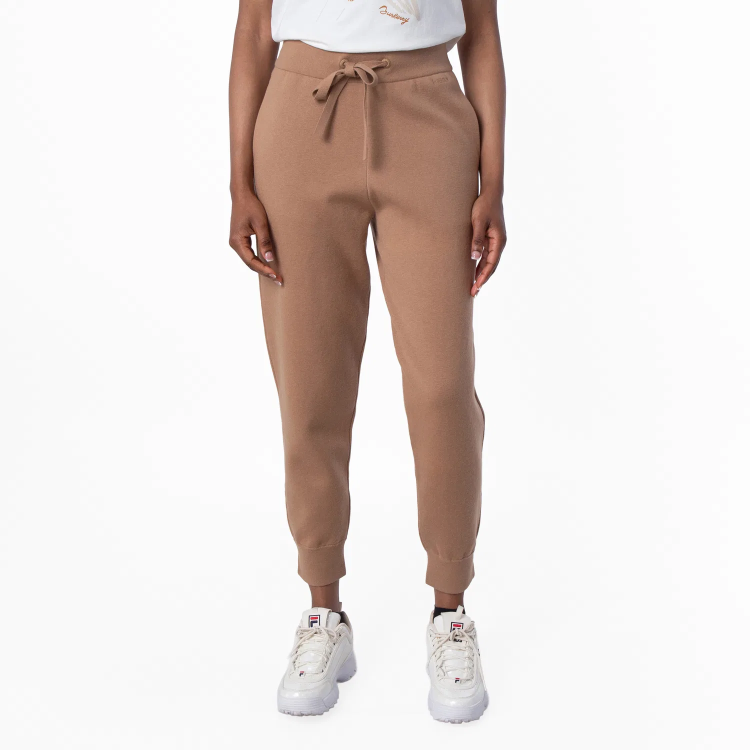 Брюки спортивные из кашемировой смеси Larkan Burberry, Camel