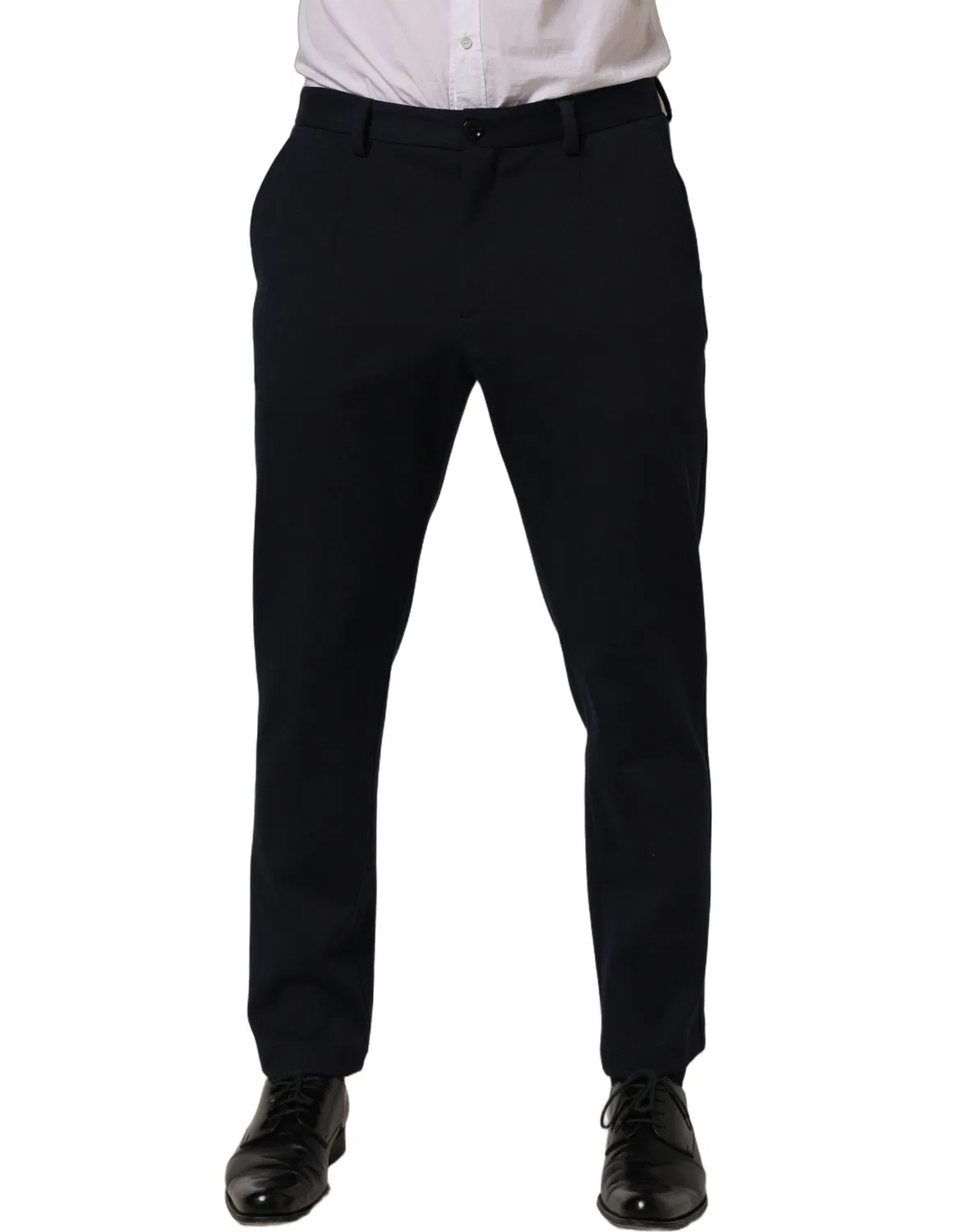 Мужские брюки классические с зауженным кроем Dolce & Gabbana, Black — фото 4