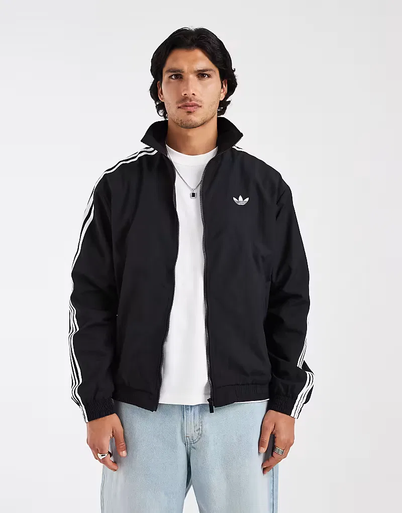 Куртка спортивная Firebird тканая Adidas Originals, черный — фото 4