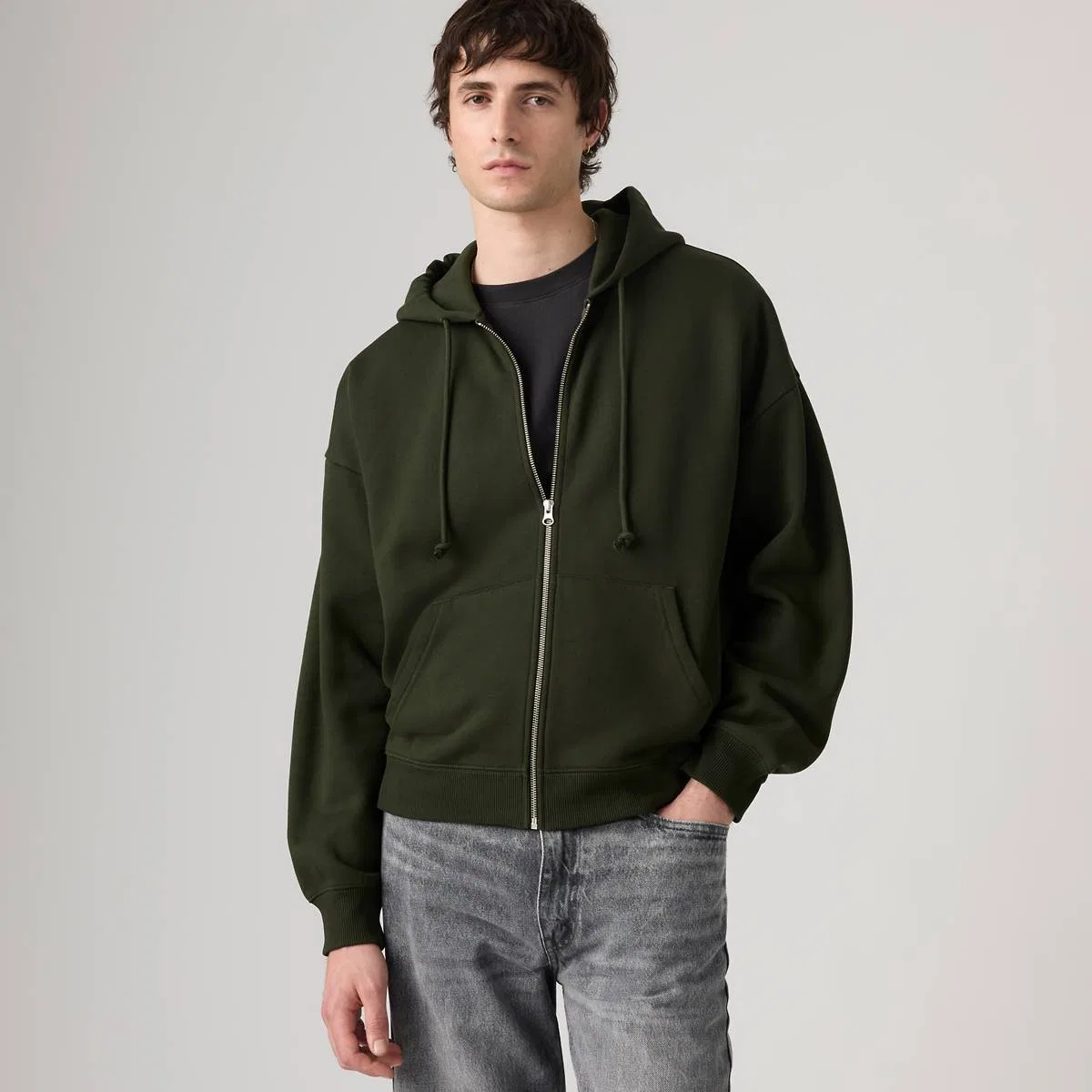 Свободная толстовка на молнии Levi's, Rosin - Green