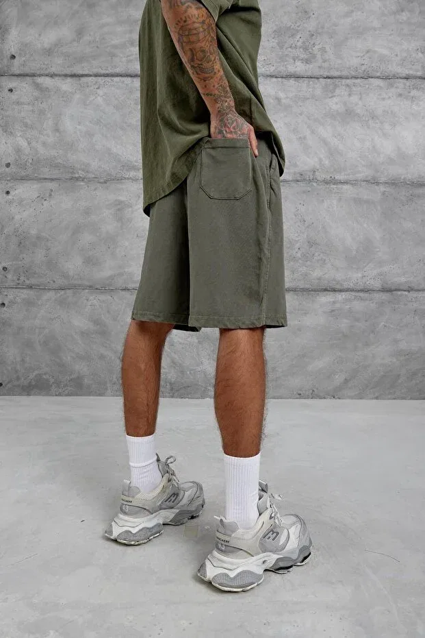 Детские шорты для мальчиков широкие Oversize Nomarc, Khaki — фото 4