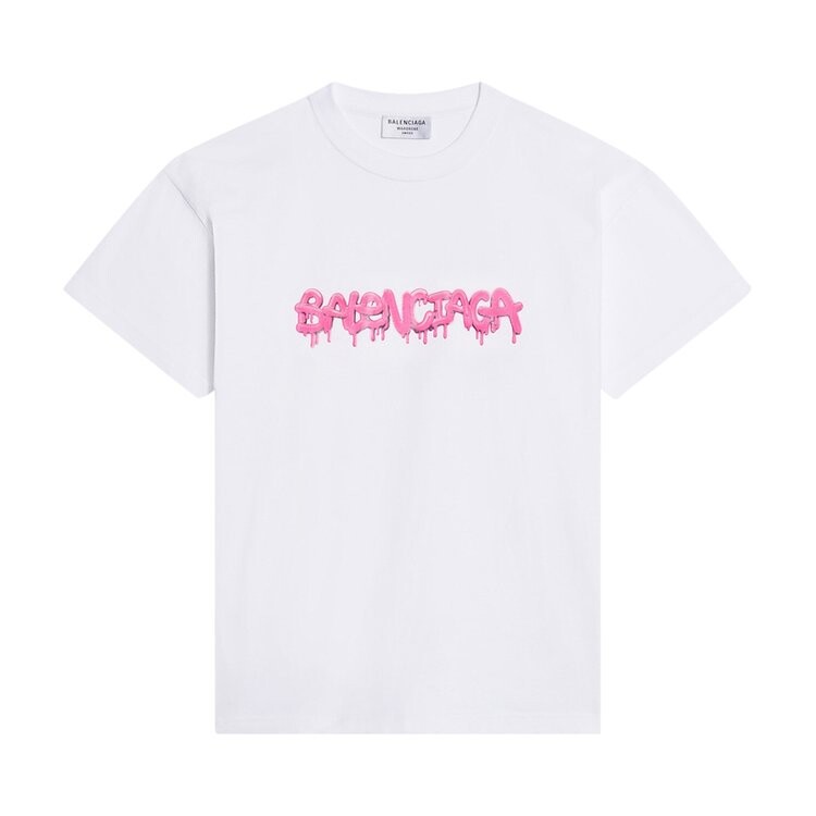

Футболка Balenciaga Slime T-Shirt Medium Fit White/Bubblegum, белый