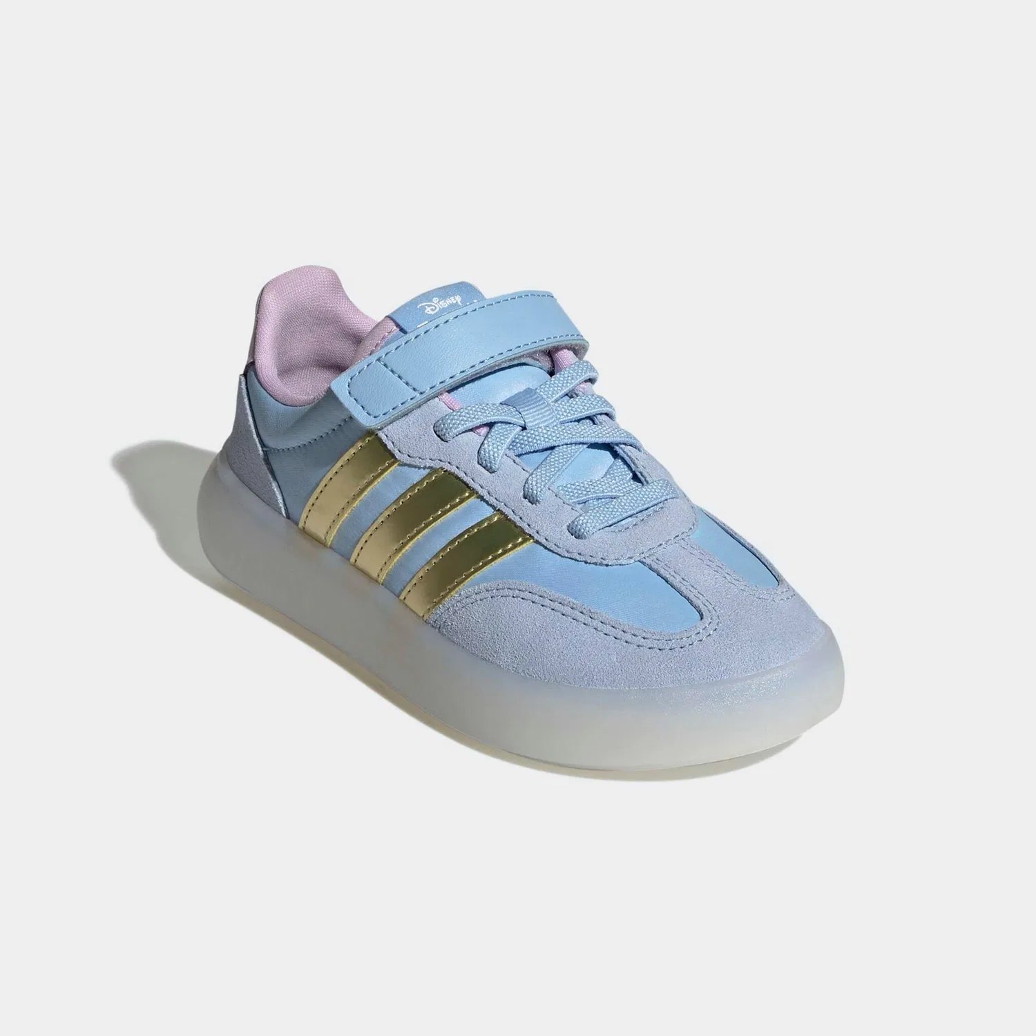Детские кроссовки с декором Frozen Adidas Sportswear, Glow Blue/Gold Metallic/Ice Lavender