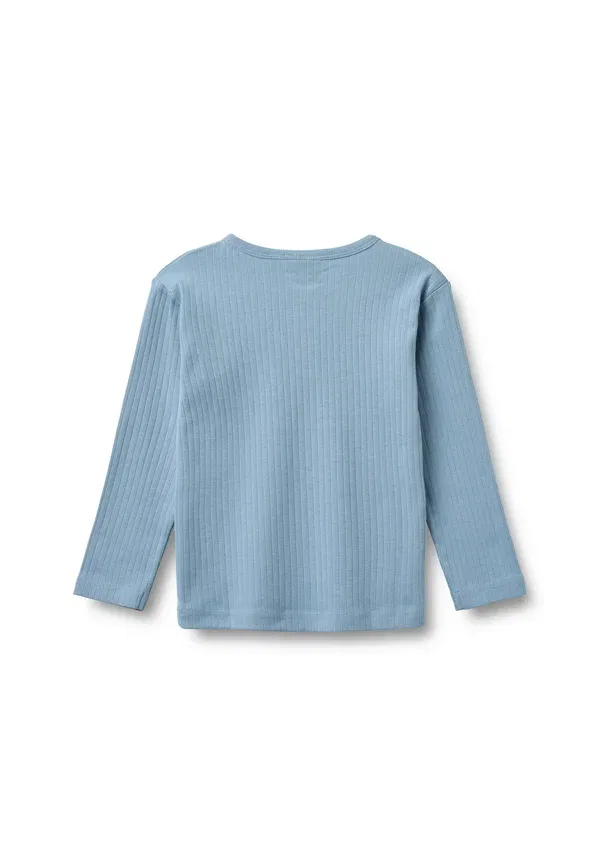 Лонгслив Henley Wheat, Faded Denim, выцветший деним — фото 2