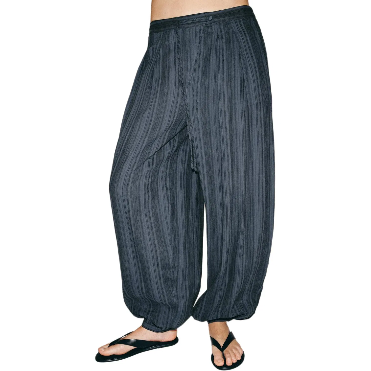Женские повседневные брюки Indigo ZARA, Indigo — фото 4