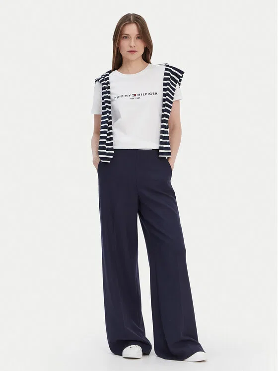 Футболка regular fit Heritage C-Nk Tommy Hilfiger, белый — фото 2