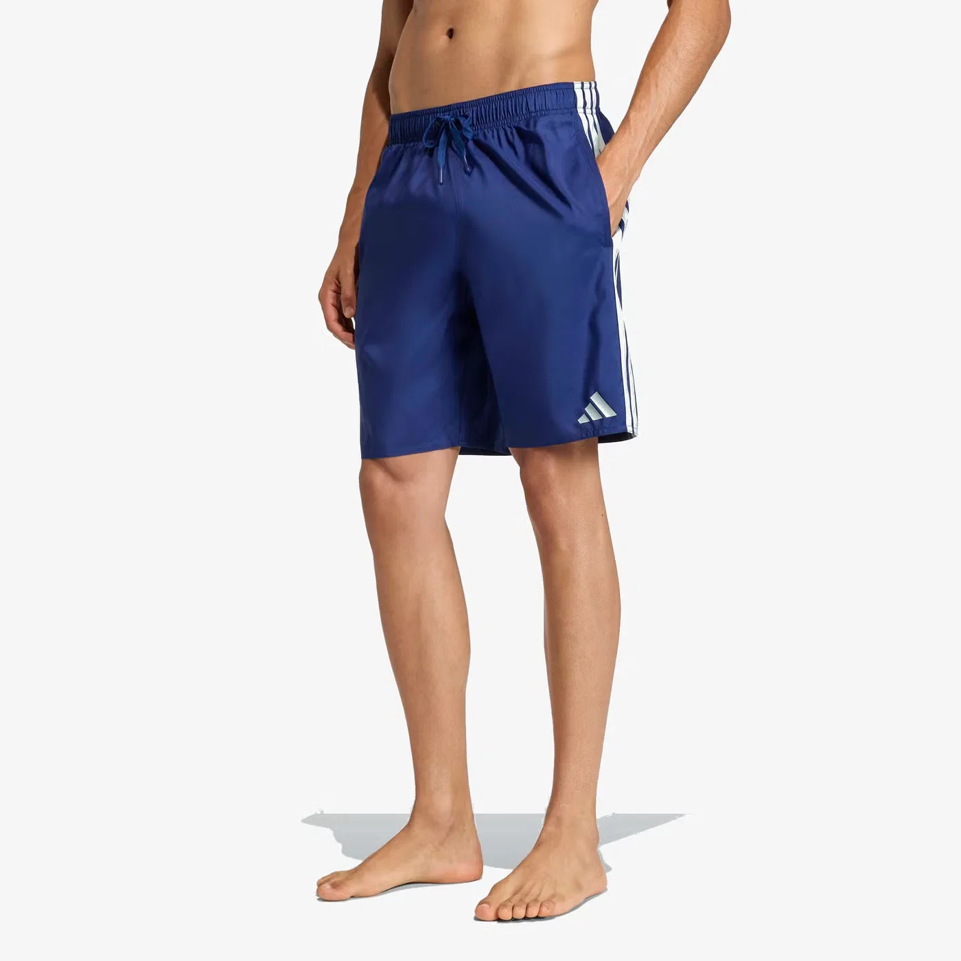Шорты для плавания с 3 полосками 3-Stripes Adidas, темно-синий — фото 2