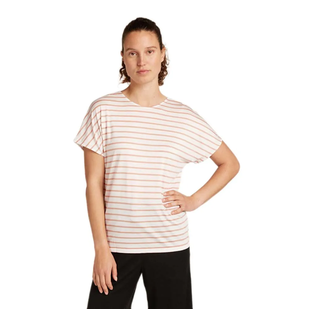 

Футболка с коротким рукавом Icebreaker Merino 125 Cool Lite Drayden Reversible Stripe, бежевый