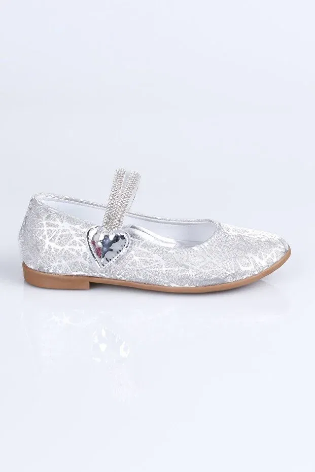 Детские балетки для девочек цветные Babet-Silver Sibel, Silver