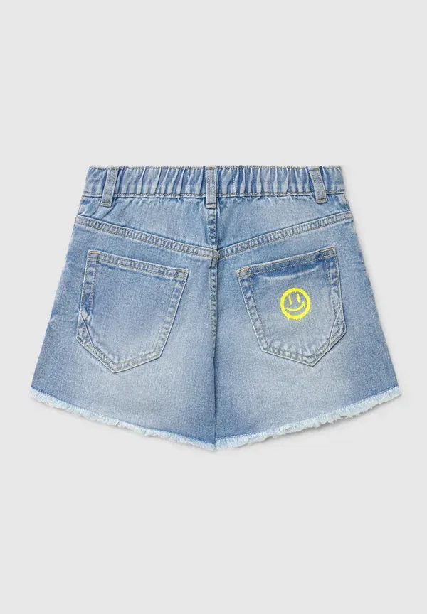 Шорты джинсовые Corto stampa Terranova, Blu Denim Medio, синий — фото 2