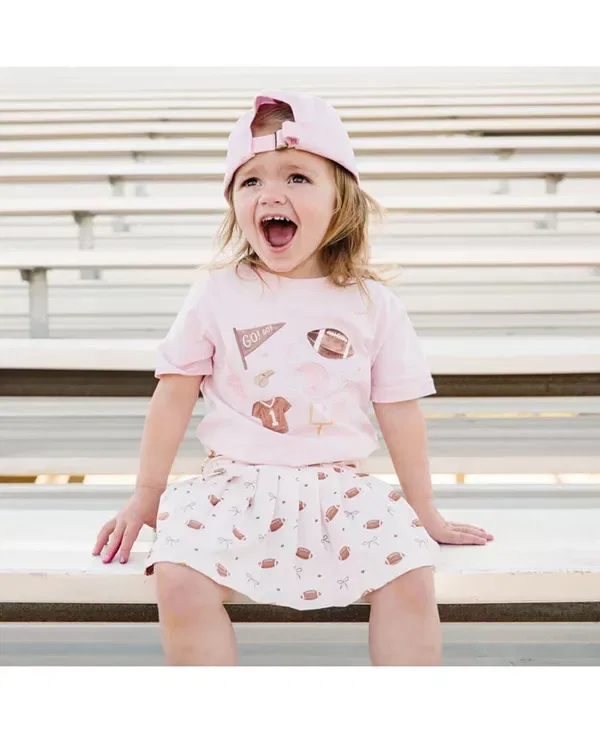 Детская футболка с принтом Game Day Icon Sweet Wink, Ballet Pink — фото 4