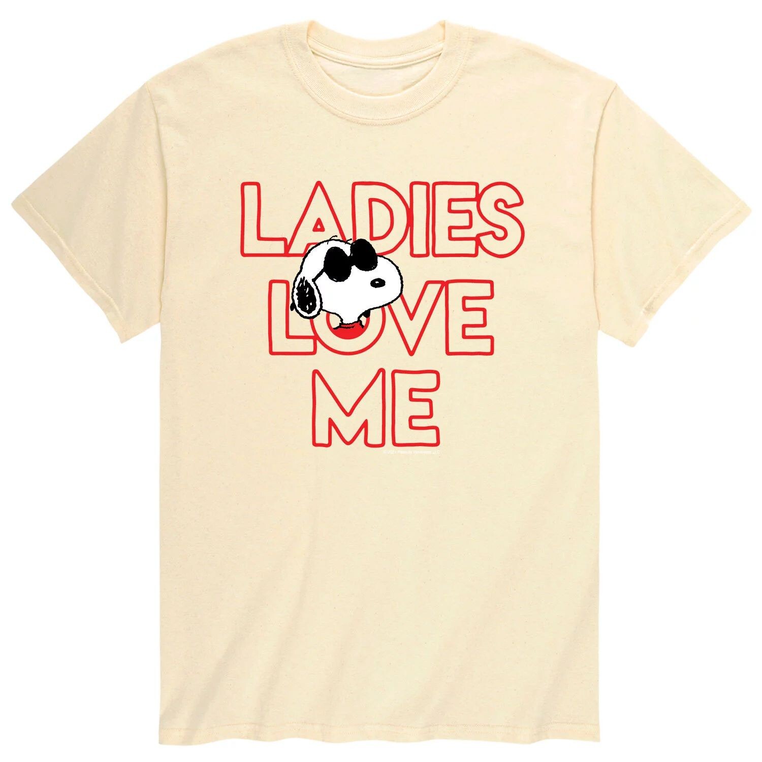

Мужская футболка Ladies Love с арахисом Licensed Character