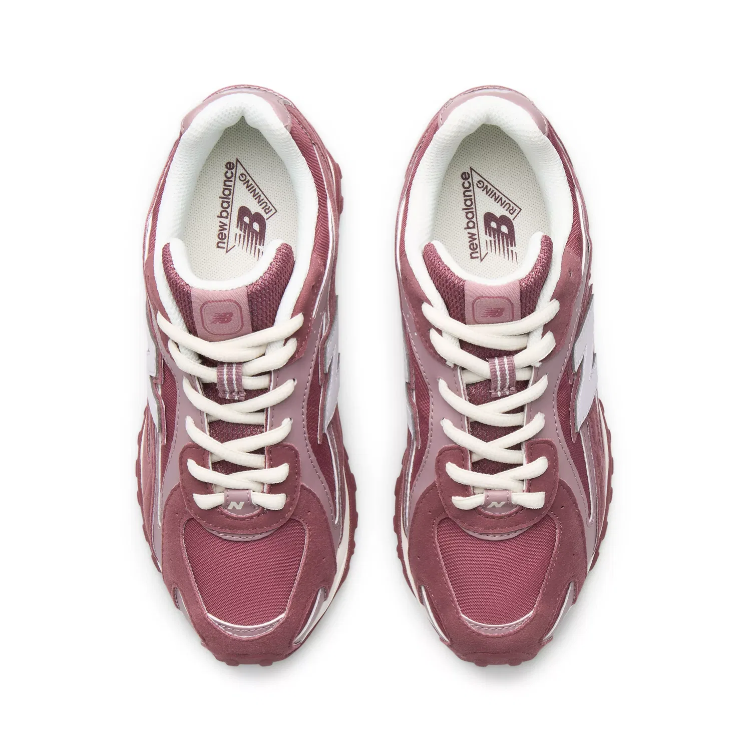 Детские кроссовки низкие с шнуровкой 204L New Balance, Horizon Grey With Washed Burgundy — фото 4