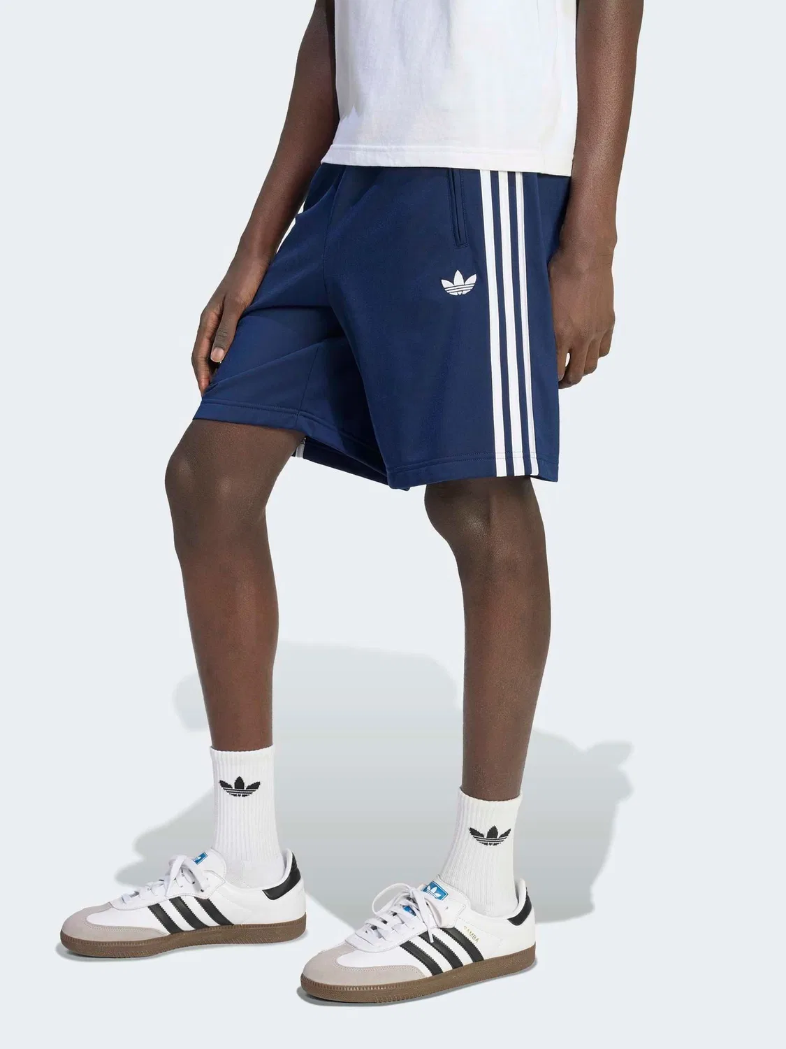 Шорты трикотажные Firebird, adidas Originals, синие