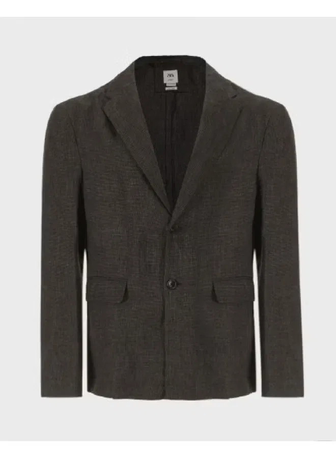 Костюм деловой классический в клетку Zara, серо-черный