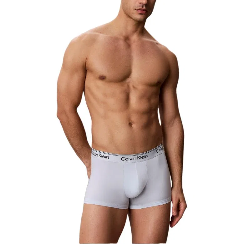 Мужские боксеры с принтом 3 Pack (Gray+Light Blue+Black) Calvin Klein — фото 4