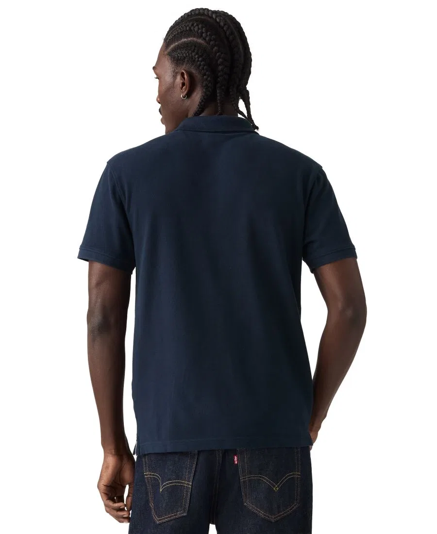 Мужская классическая футболка-поло с коротким рукавом Levi's, Navy — фото 4
