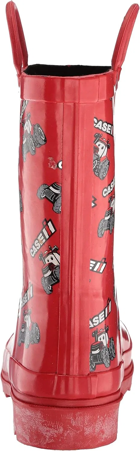 Детские сапоги для девочек с принтом AdTec CI-4001 Ad Tec, Red — фото 3