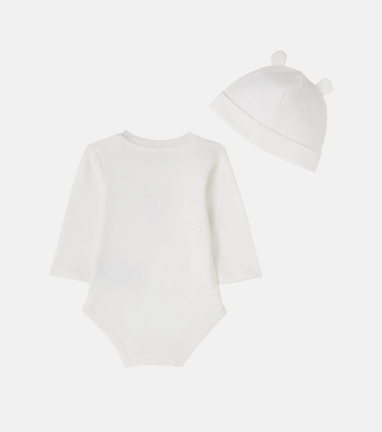 Комплект из 3 предметов для новорожденных Moncler Enfant, белый — фото 3