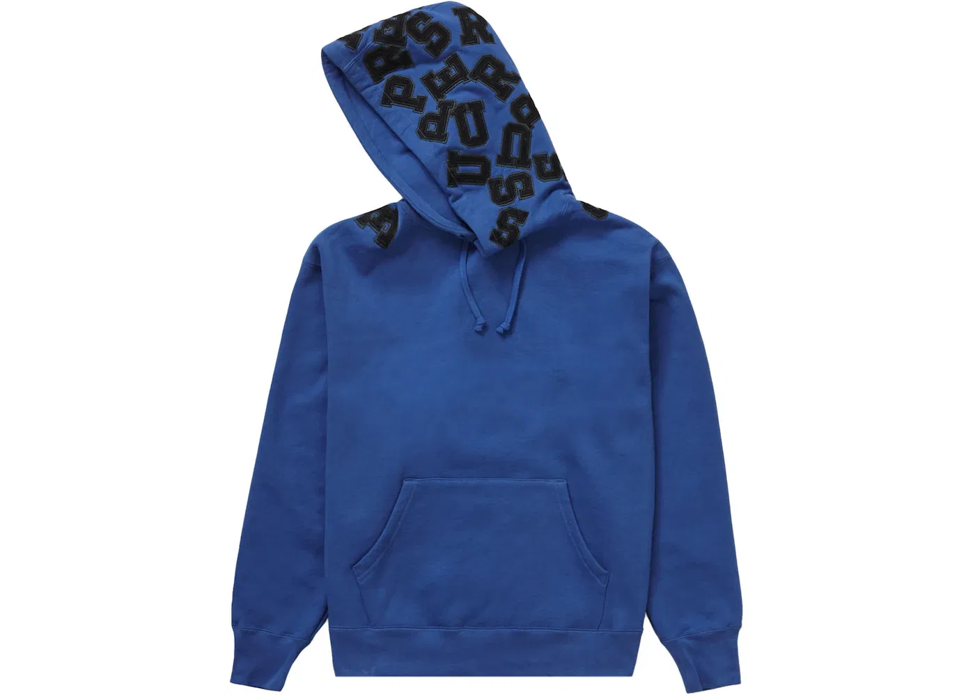 Мужской свитшот с капюшоном Supreme Scattered Appliqué, Washed Royal