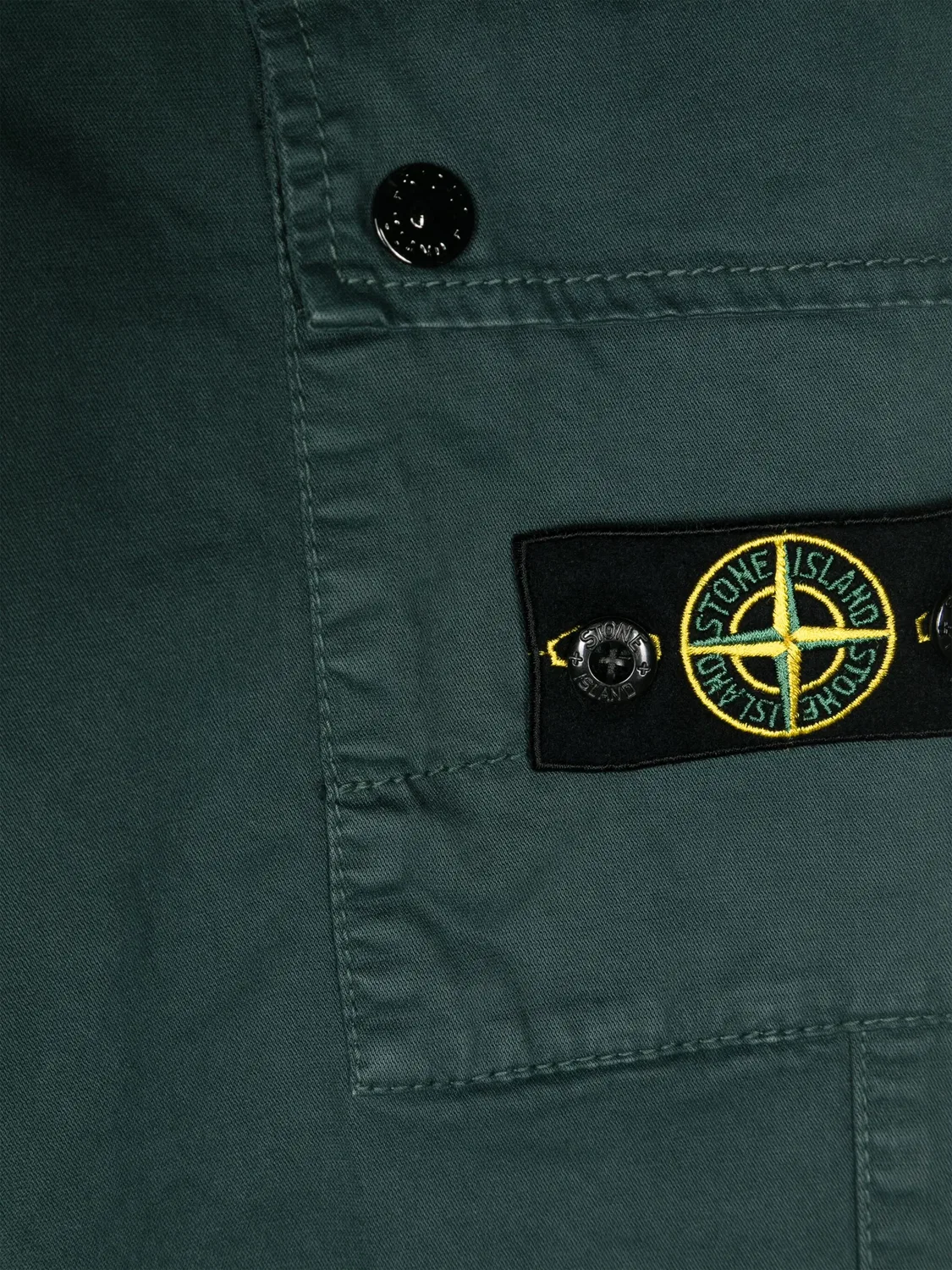 Брюки-карго с эмблемой Compass Stone Island, лесной зеленый — фото 3