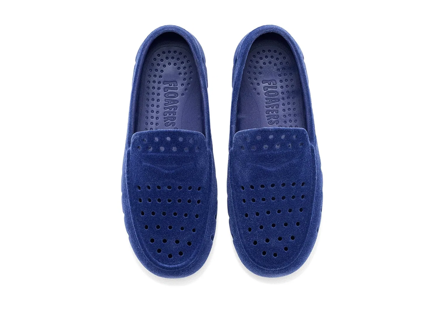 Лоферы Prodigy Faux Suede (для больших детей) Floafers Kids, Deep Navy Suede/Black — фото 3
