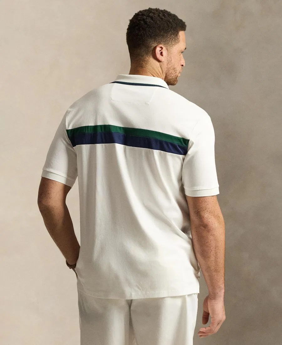 Футболка-поло с коротким рукавом, классический крой Polo Ralph Lauren, White — фото 4
