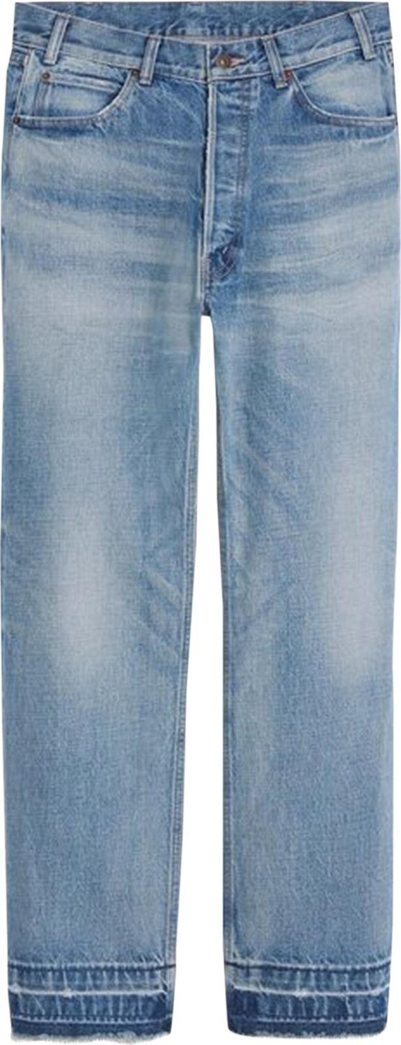 

Джинсы CELINE Wesley Released Hem Jeans 'Zuma Wash', синий