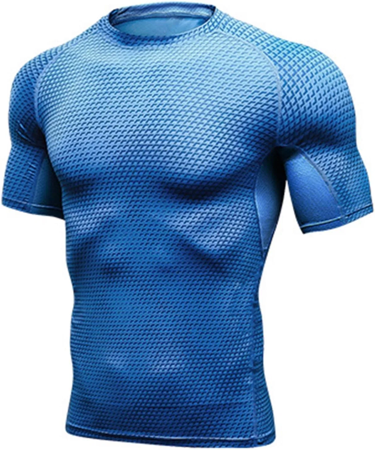 Мужская раглан футболка с коротким рукавом Crewneck Summer Shirt, Blue