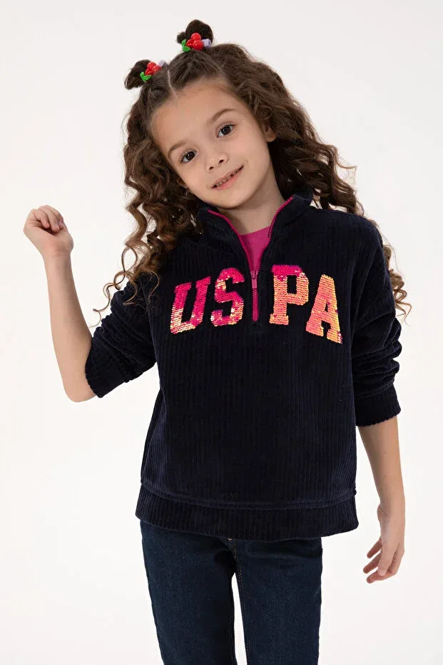 Детская толстовка с длинным рукавом U.S. Polo Assn., Navy Blue
