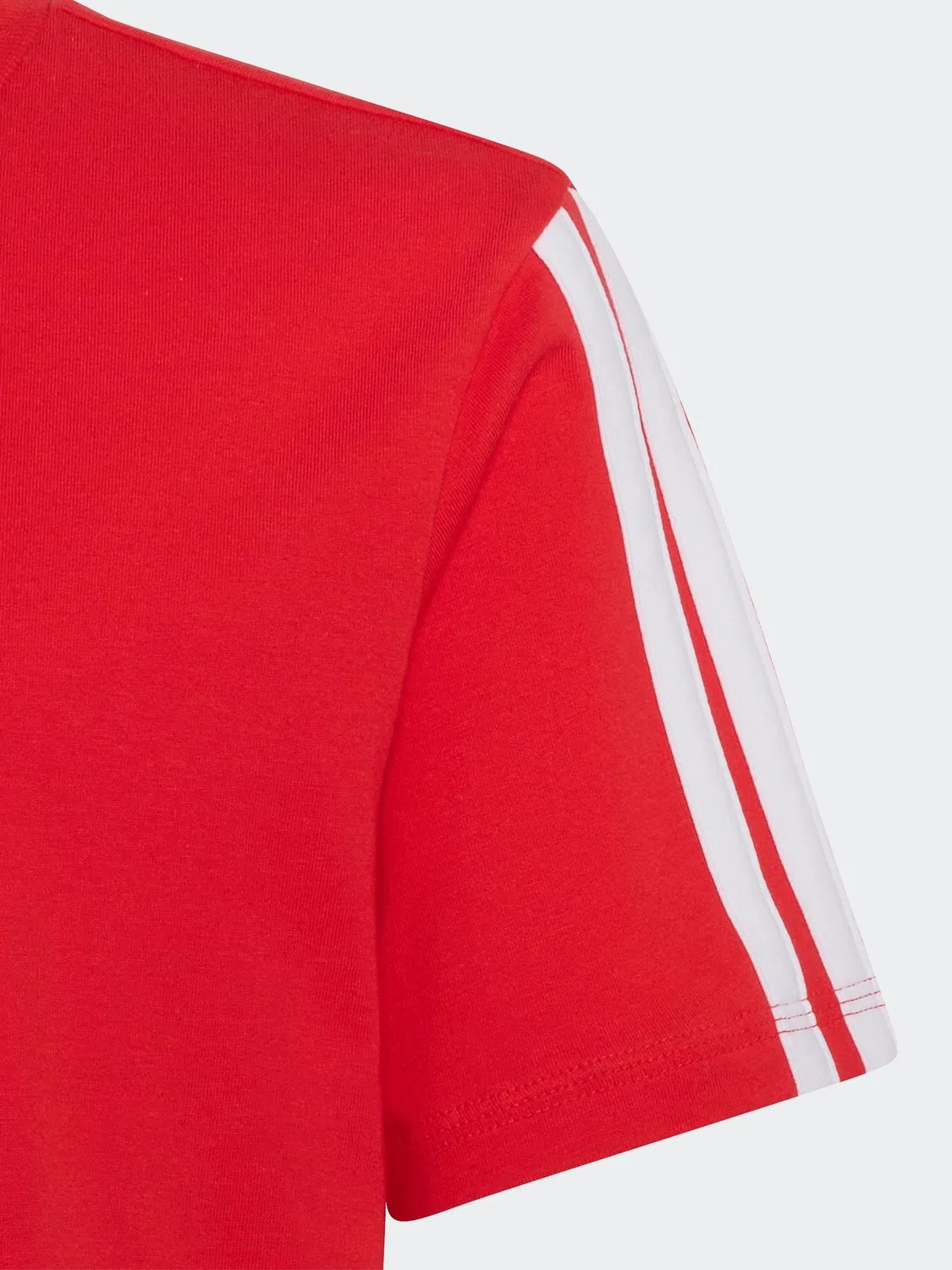 Футболка хлопковая Essentials adidas, красно-белый — фото 4