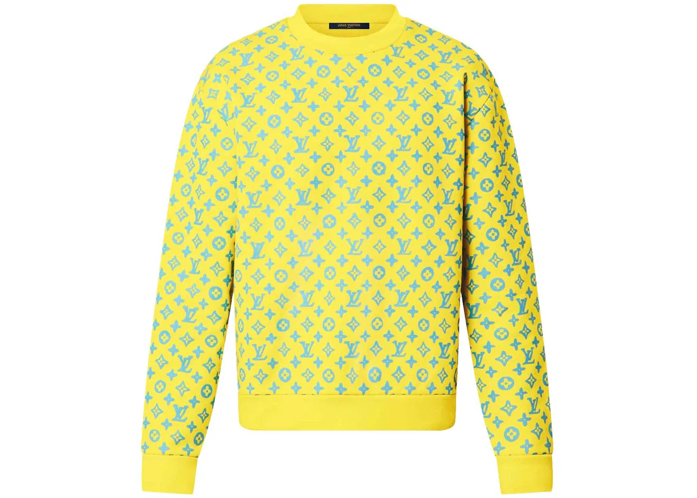 Мужской свитшот с принтом Monogram Rainbow Playground Louis Vuitton, Green/Yellow