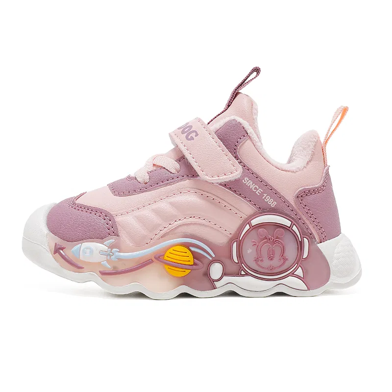 Детские кроссовки для малышей с дышащим верхом 45180, BOBDOG, Soft Pink/Lotus Root Purple