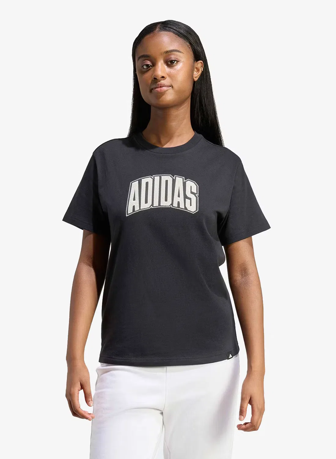 Футболка с принтом Collegiate Adidas, черный
