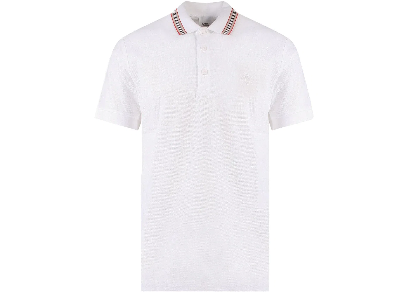 Мужское поло с длинным рукавом Burberry, White