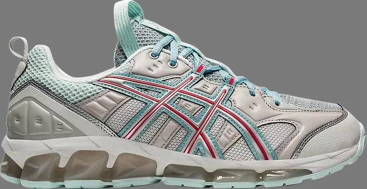 

Кроссовки us3-s gel-quantum 360 7 kiso 'glacier grey cayenne' Asics, серый