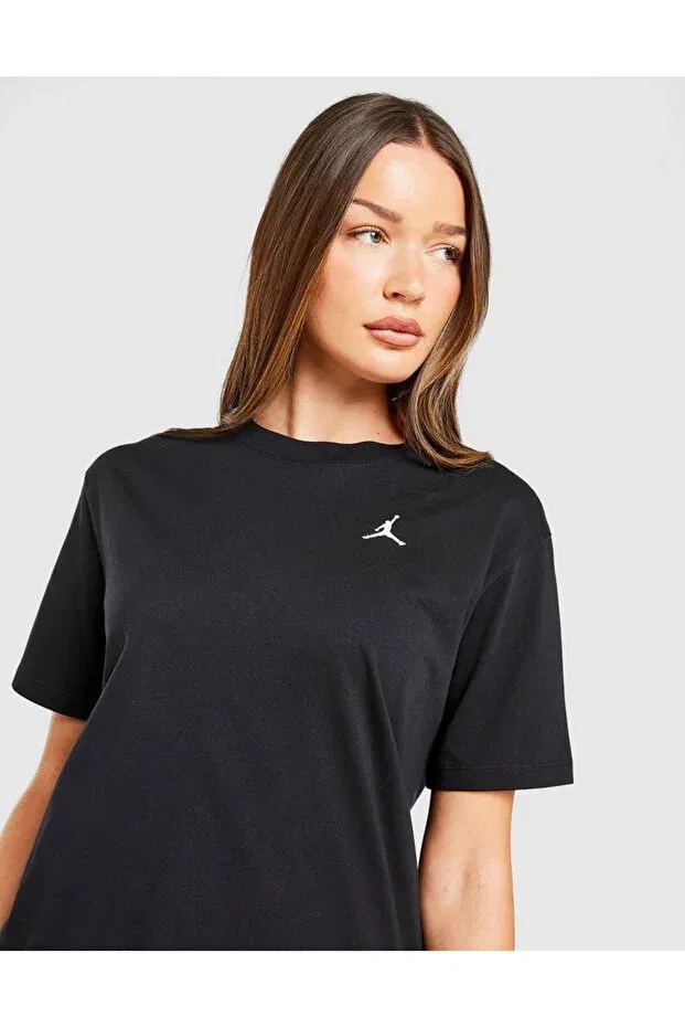 Женская футболка с длинным рукавом Jordan Essentials Girlfriend T-Shirt Nike, Black — фото 2