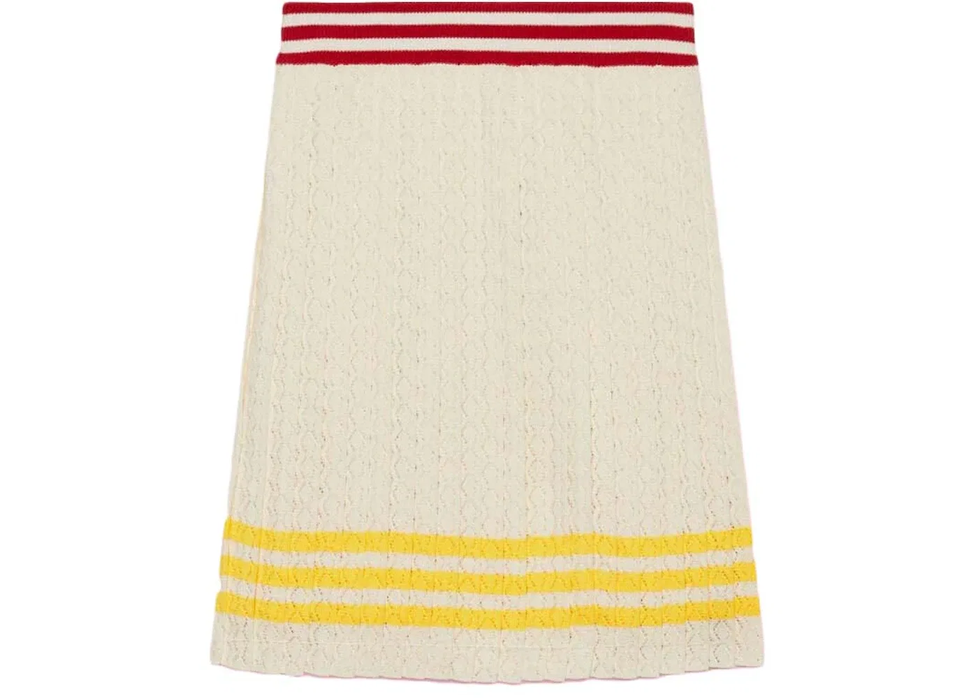 Женская юбка из хлопка Gucci x Adidas Skirt, Ivory