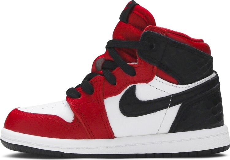 Кроссовки Air Jordan 1 Retro High OG TD Satin Red, красный — фото 3