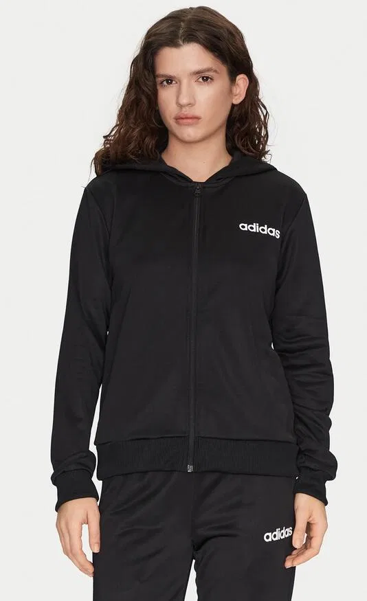 Женский спортивный костюм с капюшоном W LINEAR TS Adidas, Schwarz — фото 4