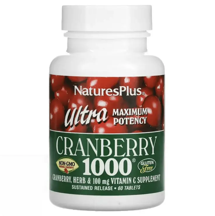 

Клюква Ultra Cranberry 1000, 60 таблеток, NaturesPlus