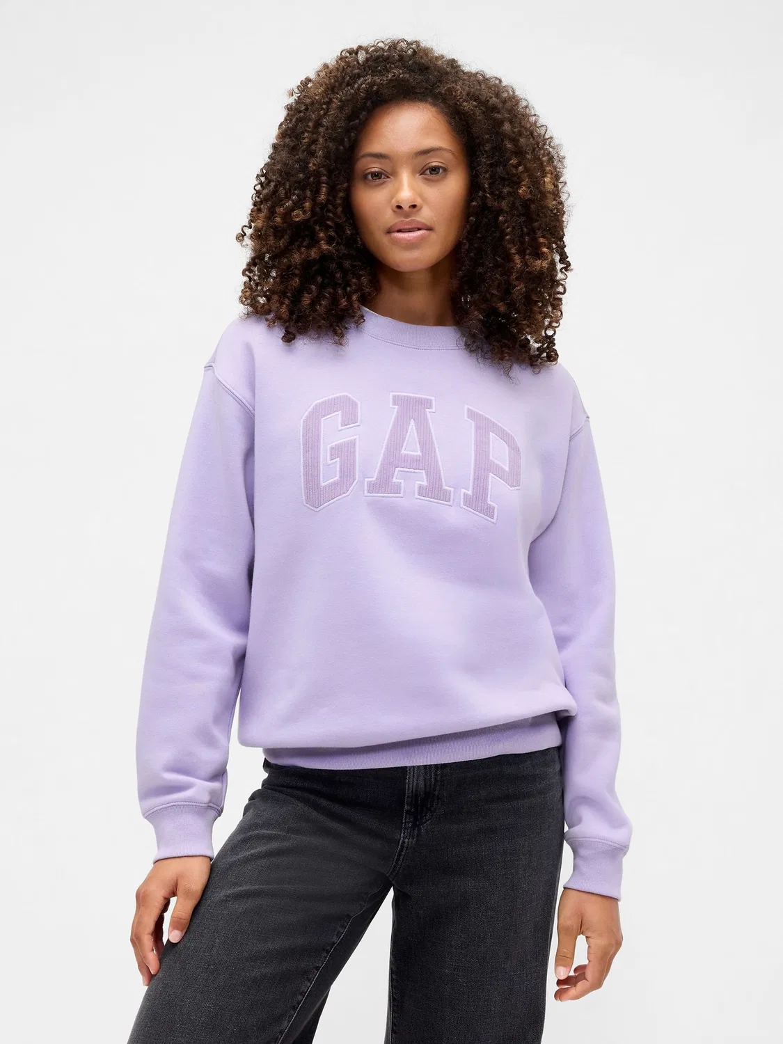 Свитшот с логотипом Gap, фиолетовый