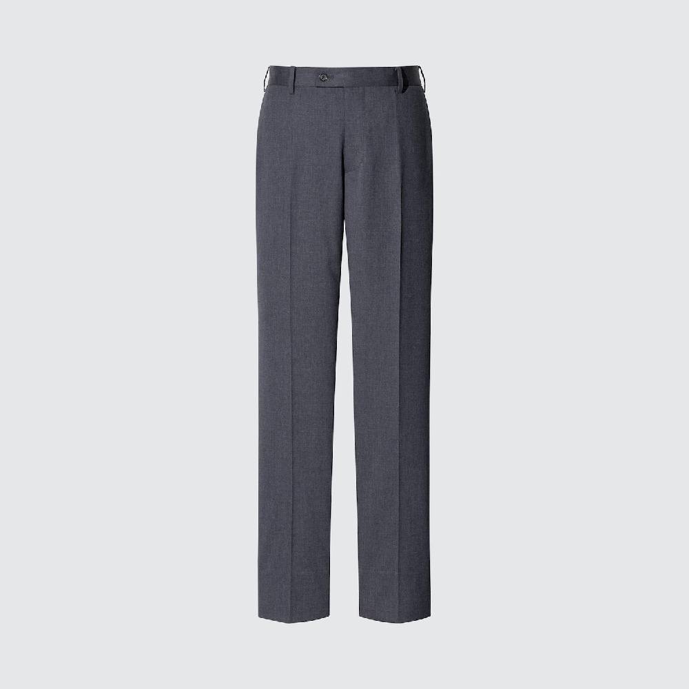 Брюки Uniqlo Stretch Wool, 08 темно-серый