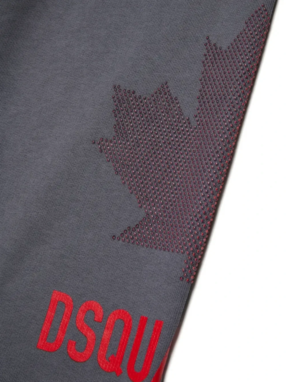 Спортивные брюки с кристаллами и логотипом Dsquared2 Kids, серый — фото 4
