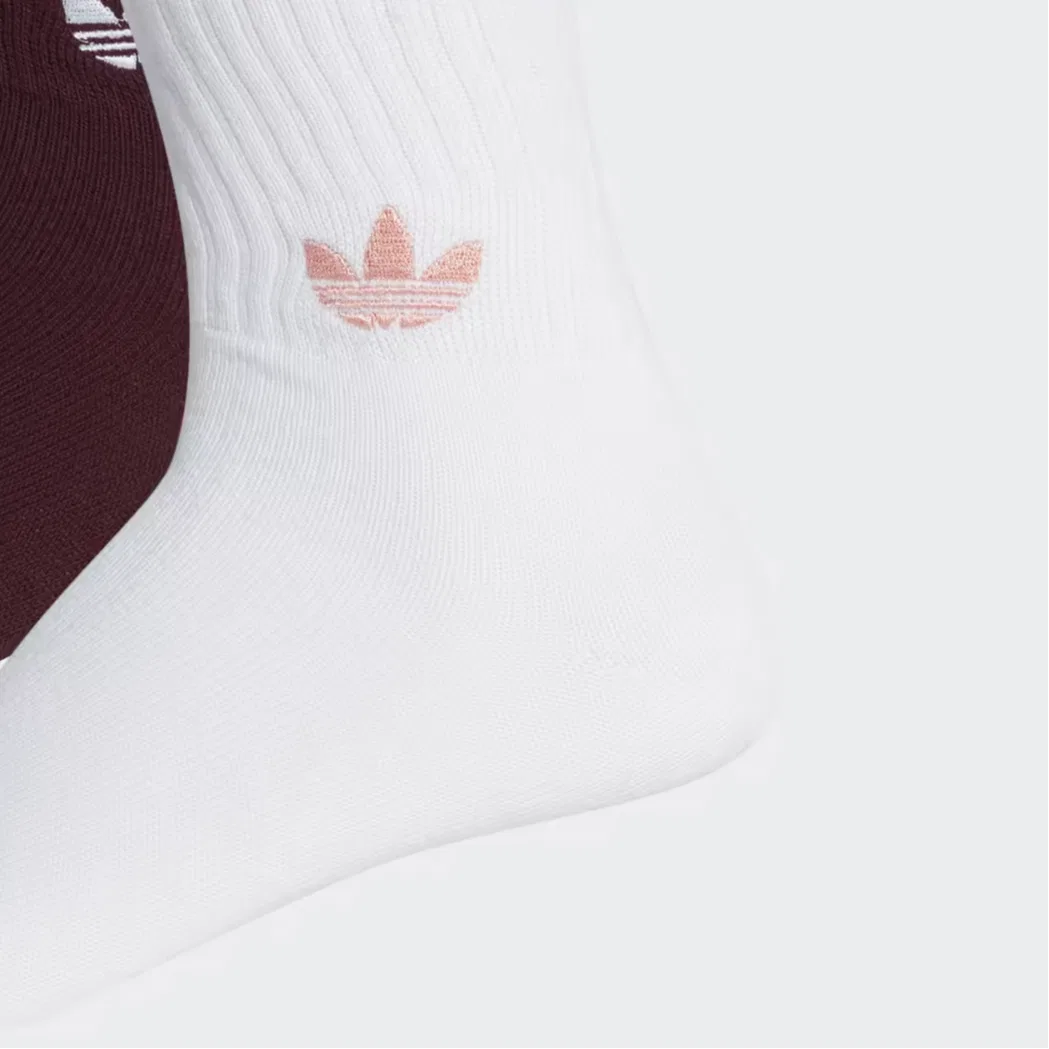 Носки Adidas Originals Solid Crew, 2 пары, Red White — фото 3