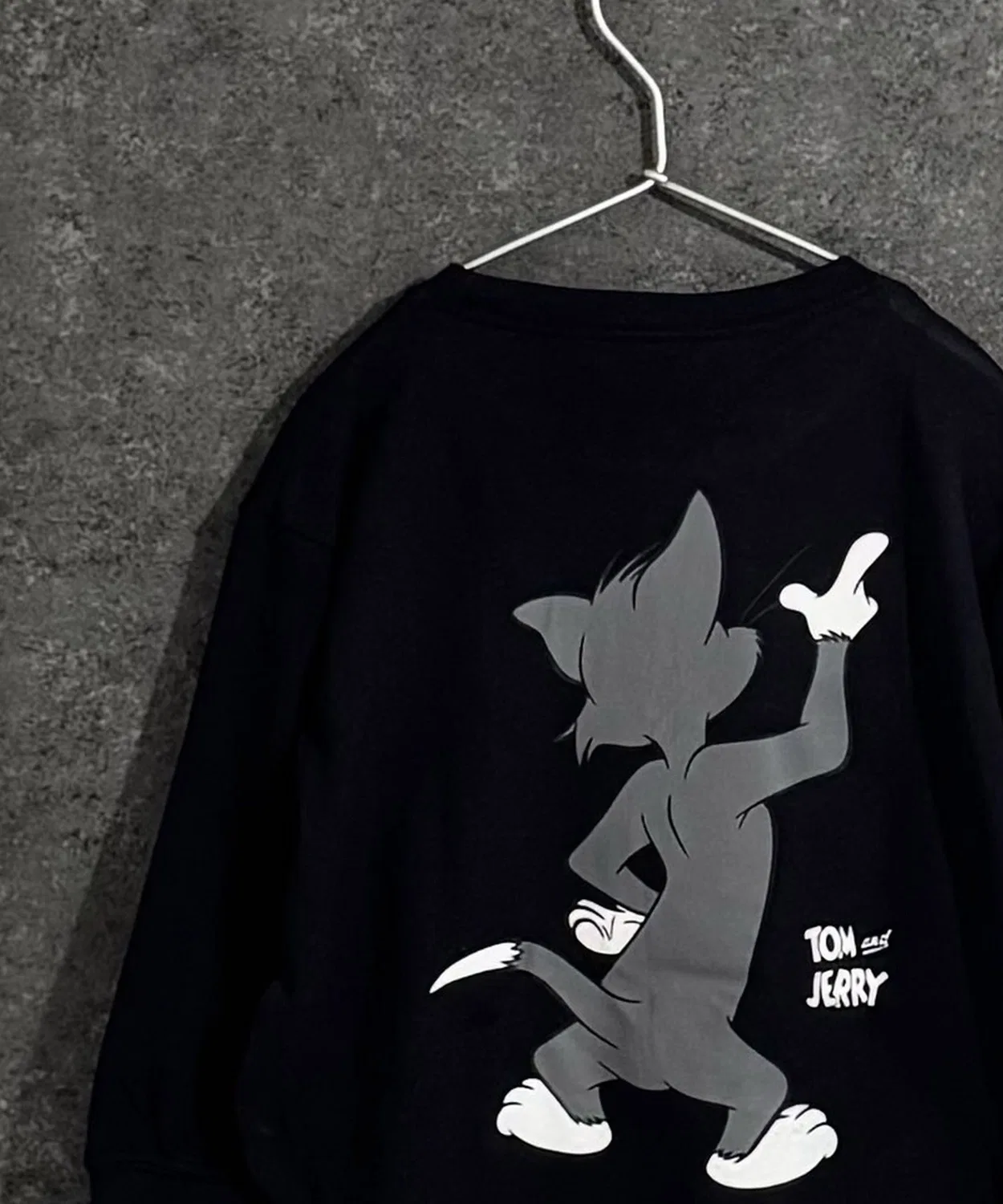 Детская футболка с длинным рукавомс принтом TOM&JERRY, Black