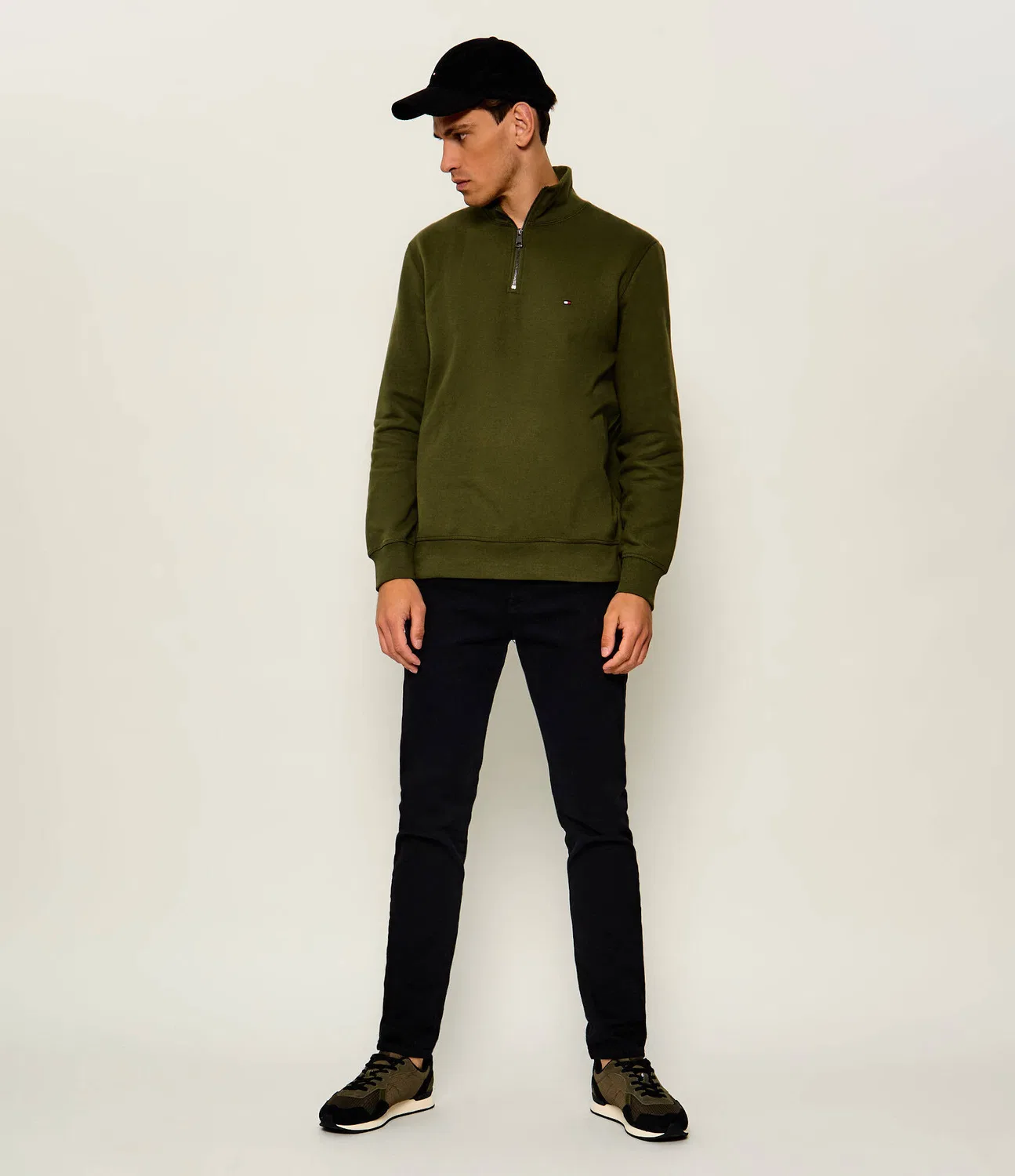 Худи на молнии Essential Tommy Hilfiger, Verde Oliva — фото 2
