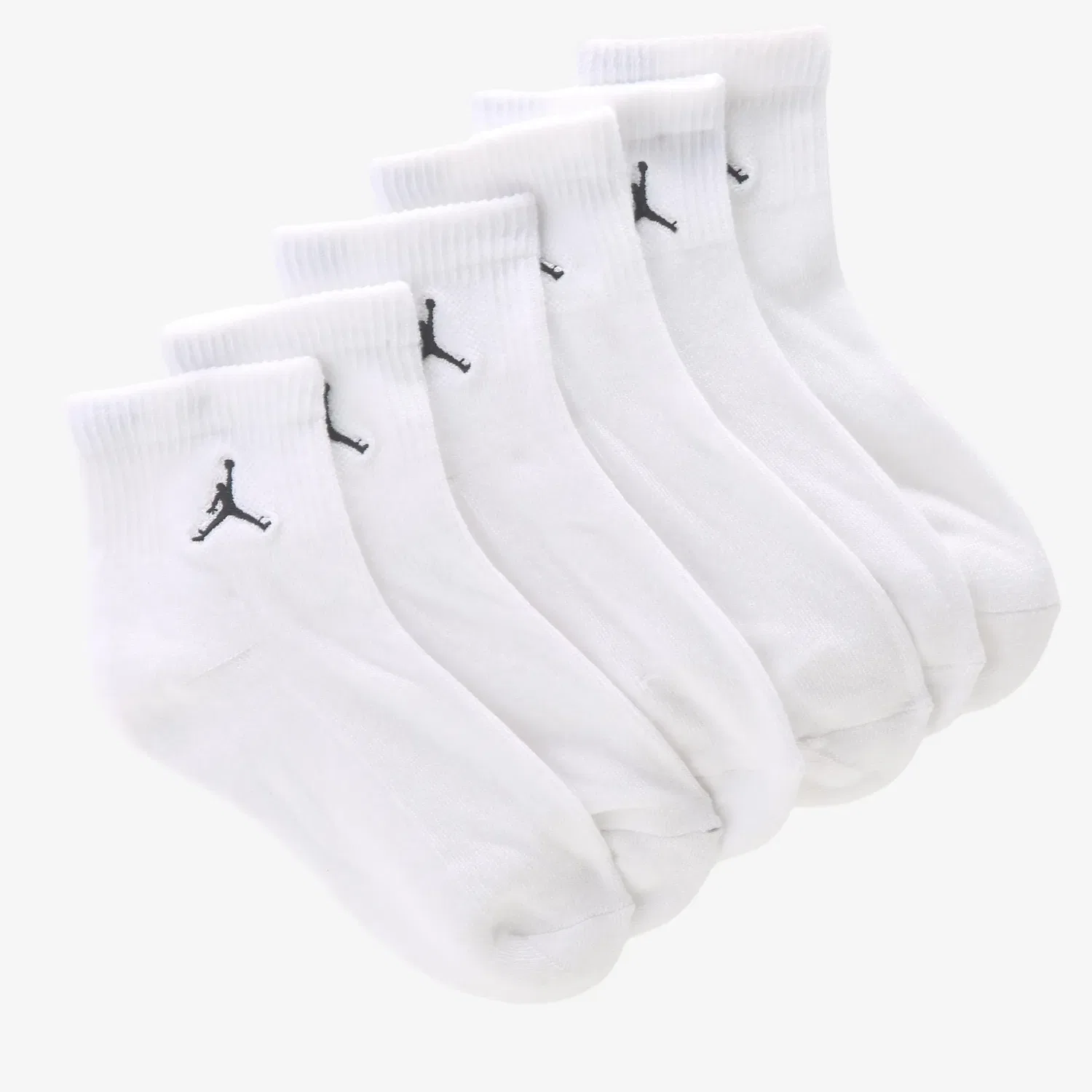 Набор из 6 средних повседневных носков до щиколотки Jordan, White — фото 2