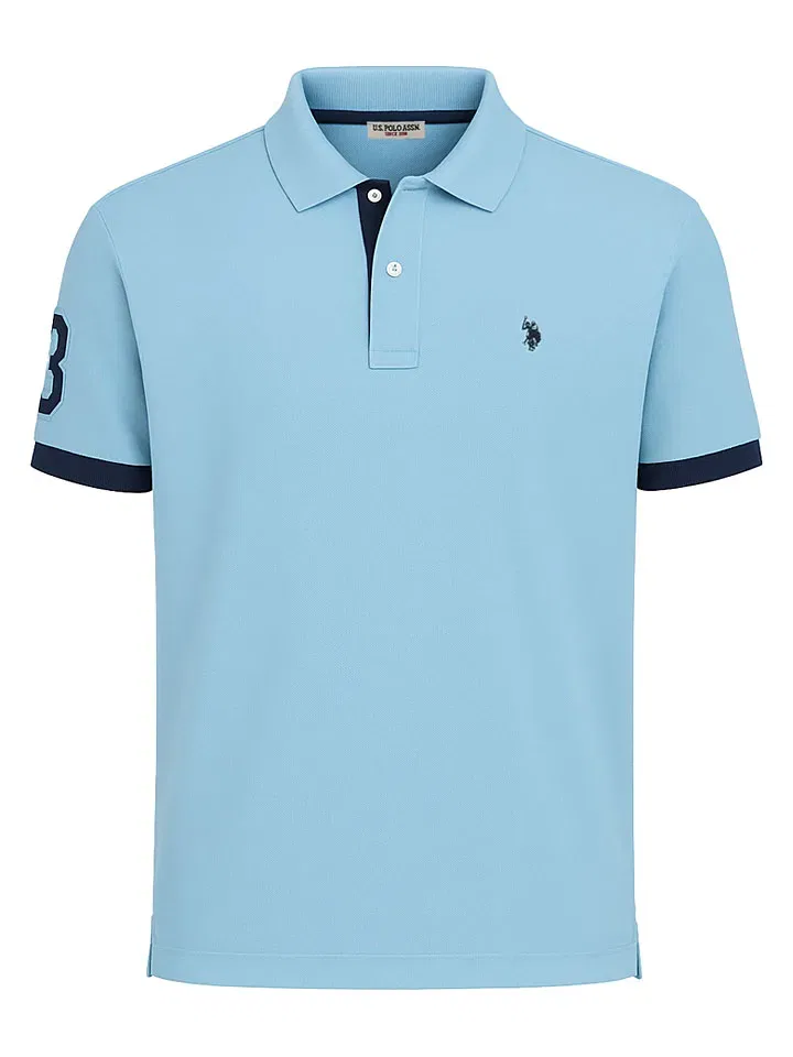 Мужское поло U.S. Polo Assn., Light Blue