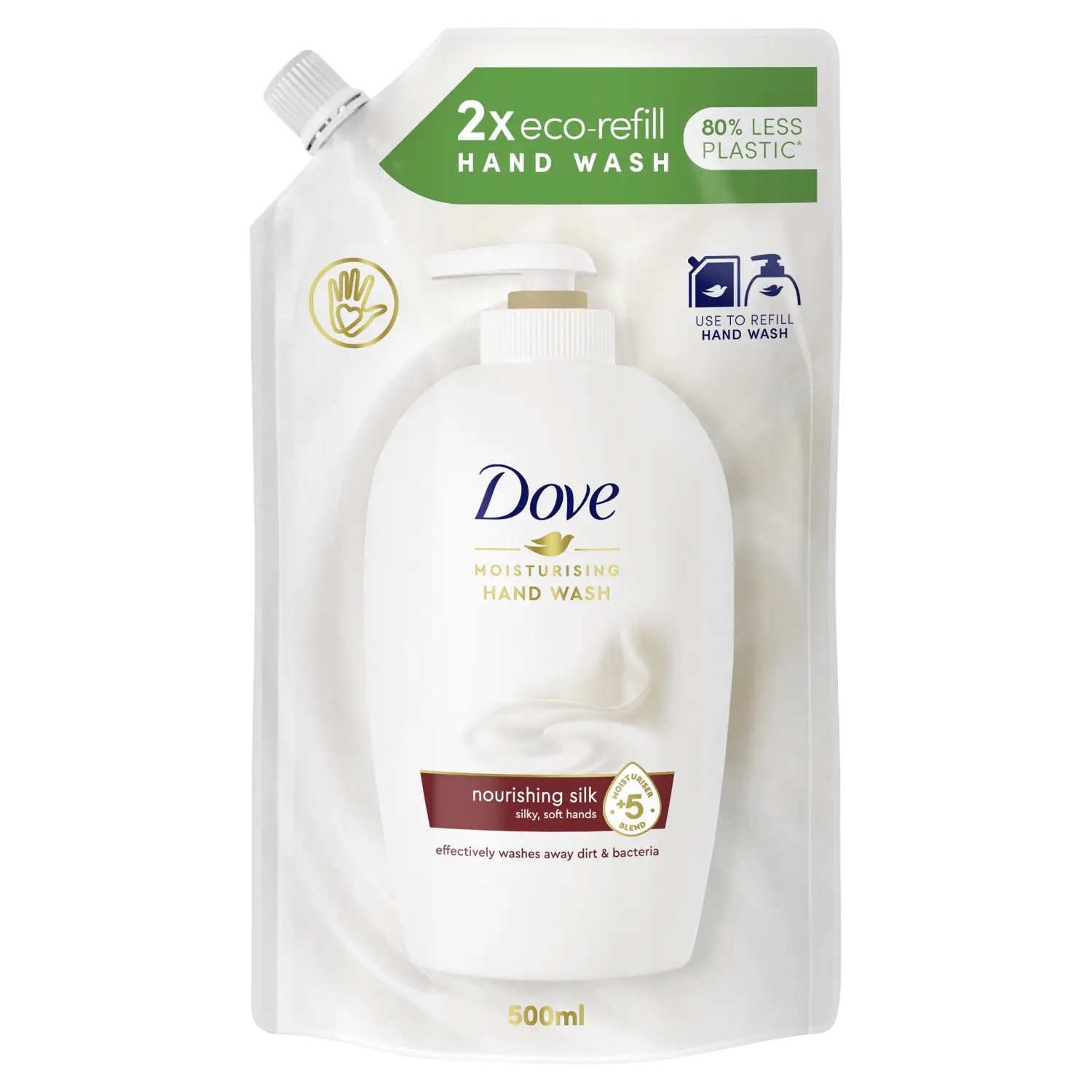 

Dove Fine Silk запас жидкого мыла, 500 мл